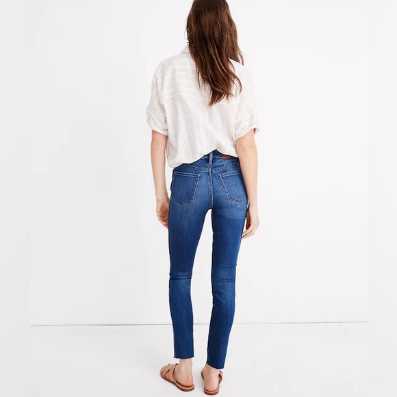 Madewell 10” High-Rise Button-Fly Skinny Crop Jeans size 27 - Picture 2 of 8